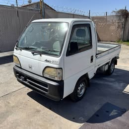 White 1998 Honda Acty 4x4 kei truck, photo 1 of 7