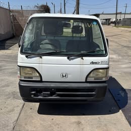 White 1998 Honda Acty 4x4 kei truck, photo 2 of 7