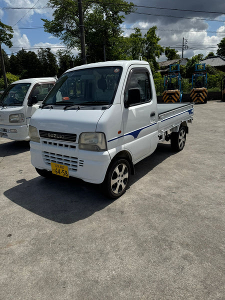 White 2001 Suzuki Carry 4x4 kei truck, photo 1 of 15