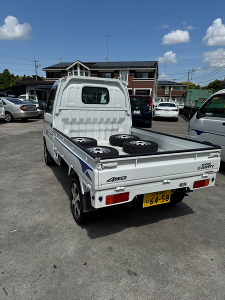 White 2001 Suzuki Carry 4x4 kei truck, photo 4 of 15