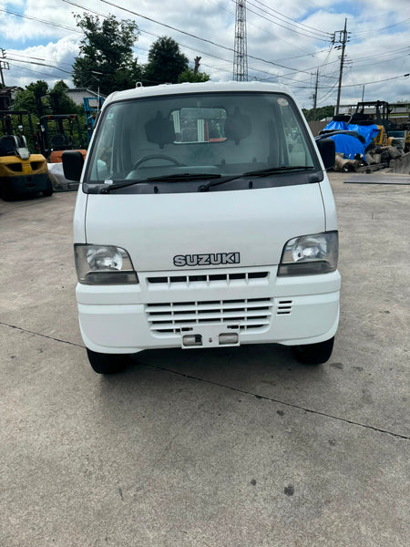 White 2001 Suzuki Carry 4x4 kei truck, photo 6 of 14