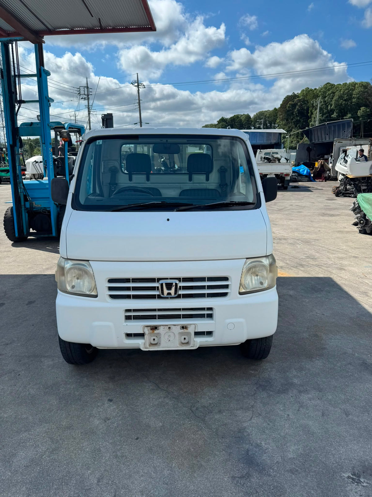 White 2000 Honda Acty 4x2 M/T kei truck, photo 2 of 14