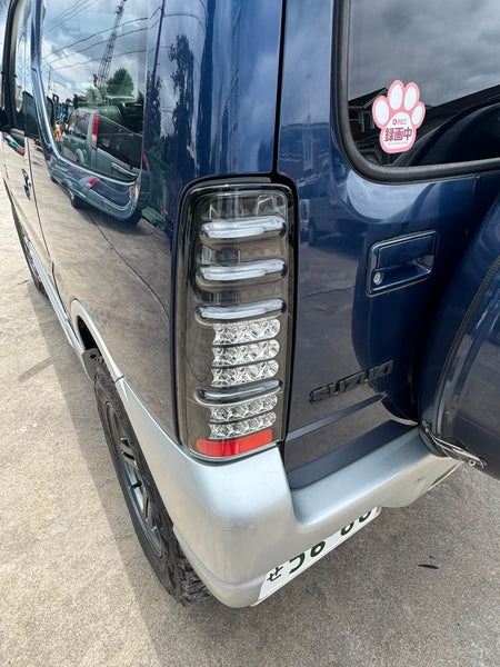 Blue/Silver 2000 Suzuki Jimny 4x4 kei SUV, photo 12 of 16
