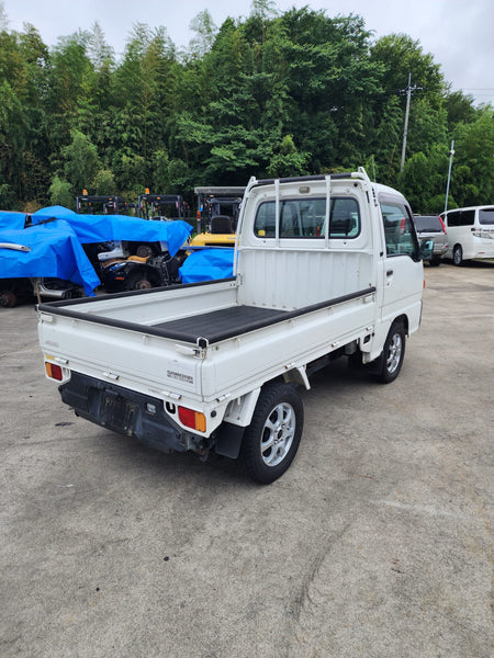White 1997 Subaru Sambar 4x4 kei truck, photo 4 of 15