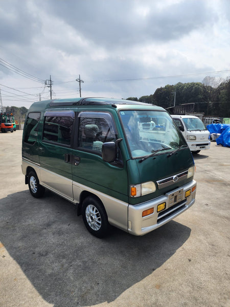 Green/Silver 1996 Subaru Sambar Dias Van 4x4, photo 2 of 21