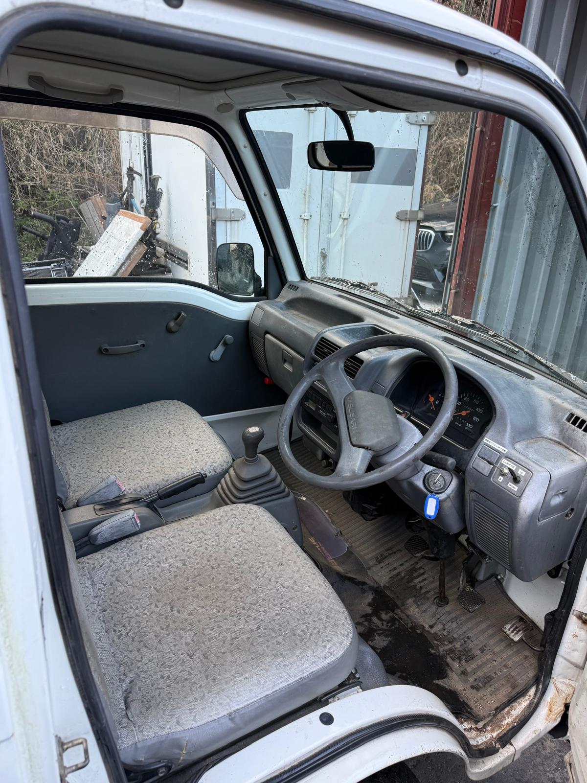 White 1998 Subaru Sambar 4x4 kei truck, photo 7 of 11
