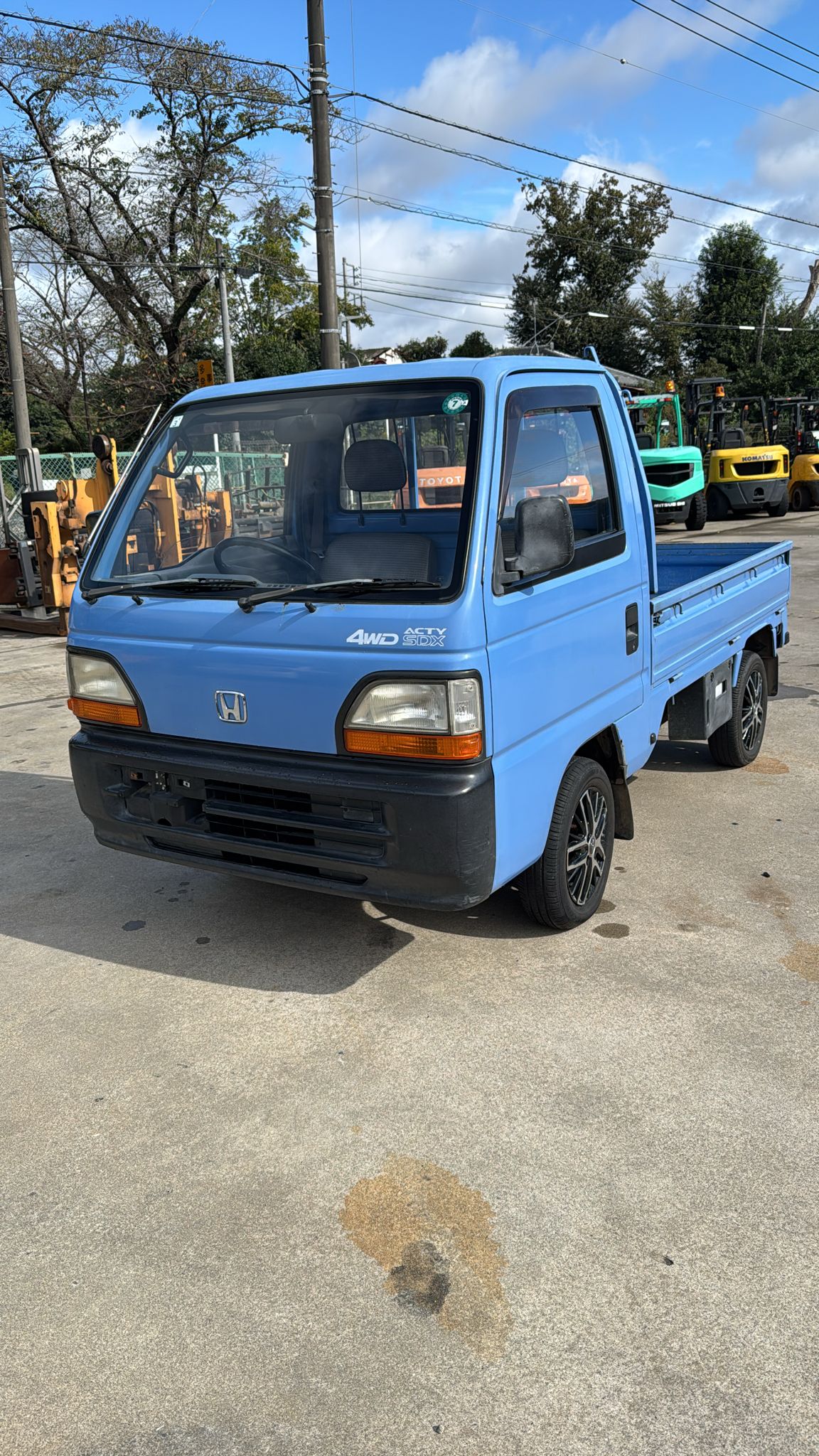 Blue 1994 Honda Acty 4x4 kei truck, photo 2 of 7