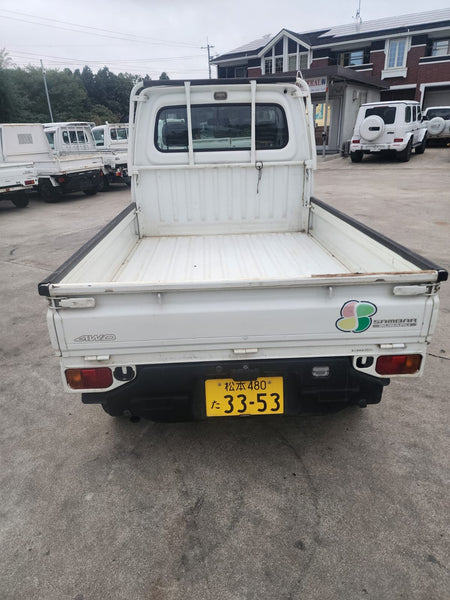 White 2001 Subaru Sambar 4x4 kei truck, photo 5 of 11
