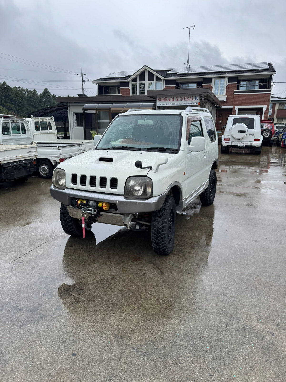 White 2001 Suzuki Jimny 4x4 kei SUV, photo 2 of 11
