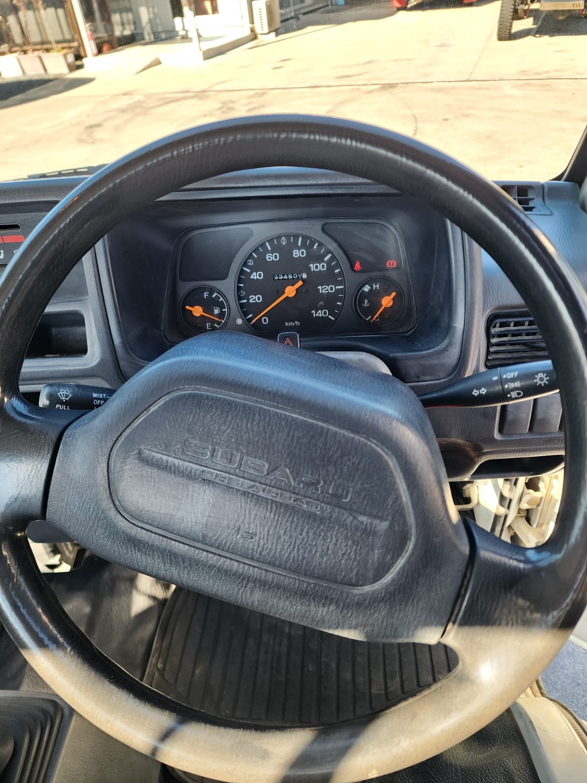 White 2001 Subaru Sambar 4x4 kei truck, photo 9 of 12