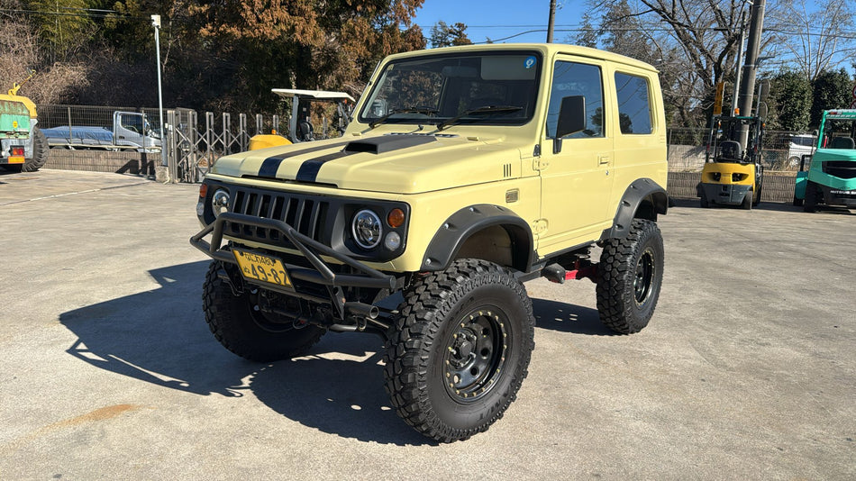 Yellow 1998 Suzuki Jimny kei SUV, photo 1 of 17