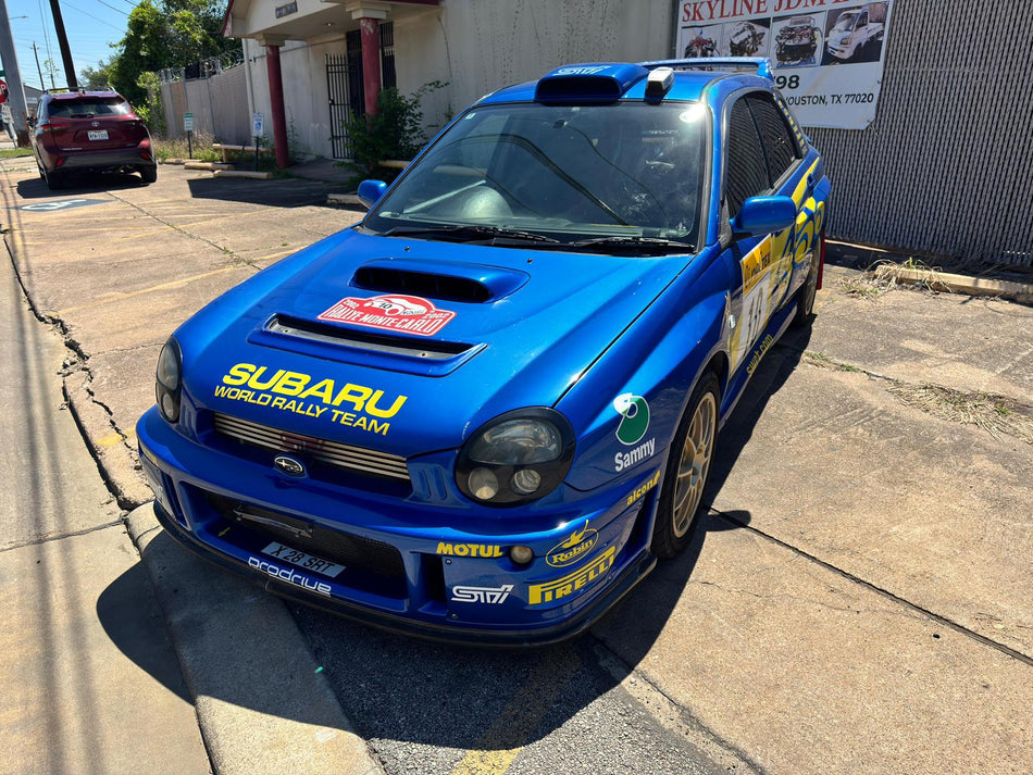 Blue 2001 Subaru WRX STI