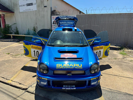 Blue 2001 Subaru WRX STI, photo 4 of 15