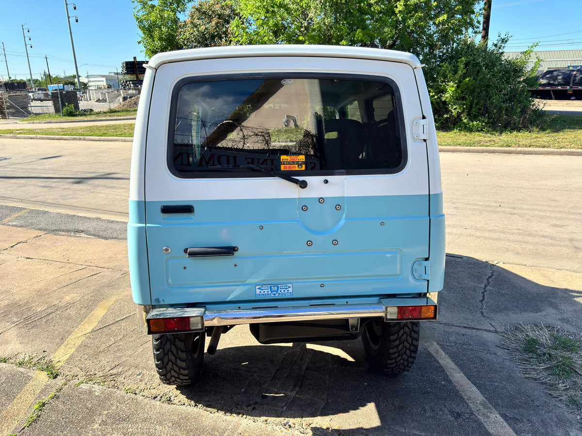 Blue/White 1996 Suzuki Jimny kei SUV, photo 6 of 15