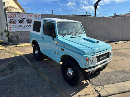 Blue/White 1996 Suzuki Jimny kei SUV, photo 3 of 15