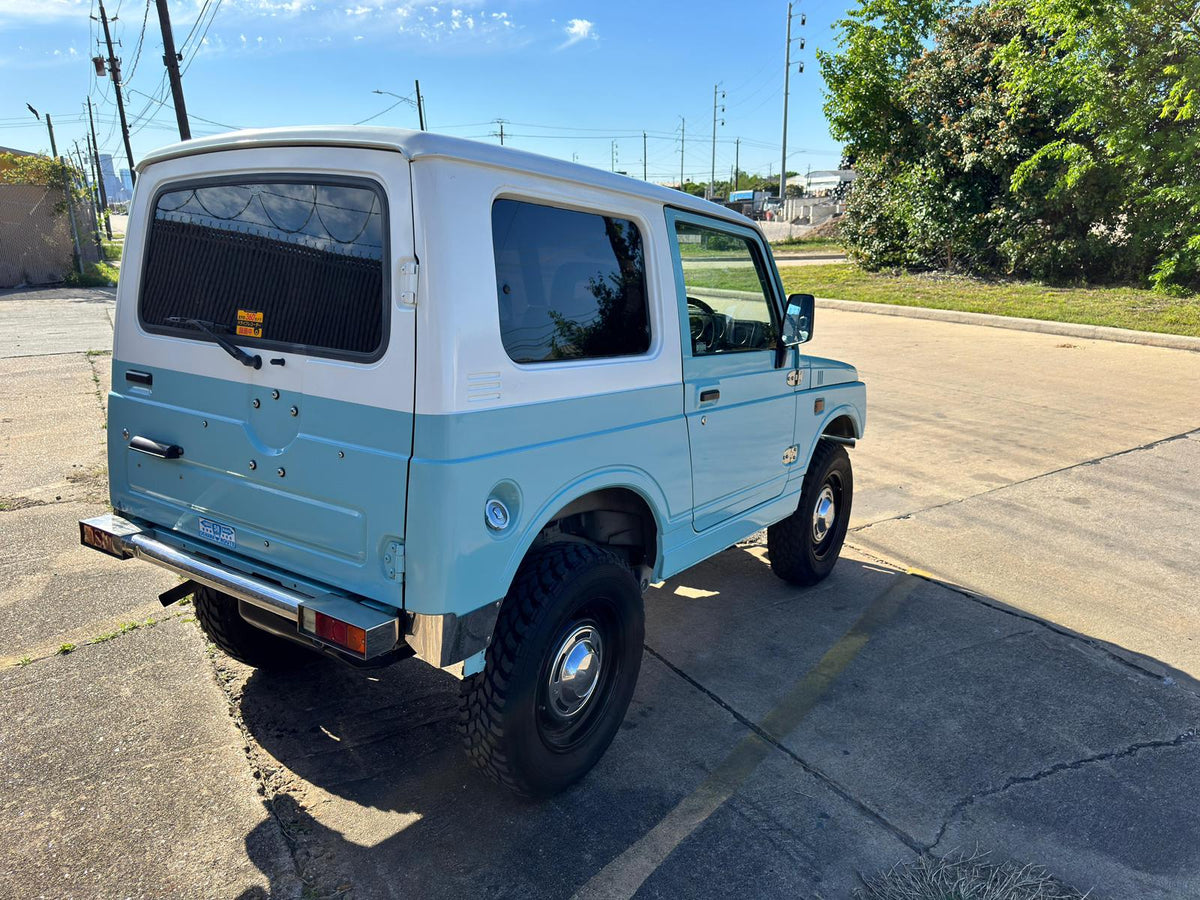 Blue/White 1996 Suzuki Jimny kei SUV, photo 5 of 15