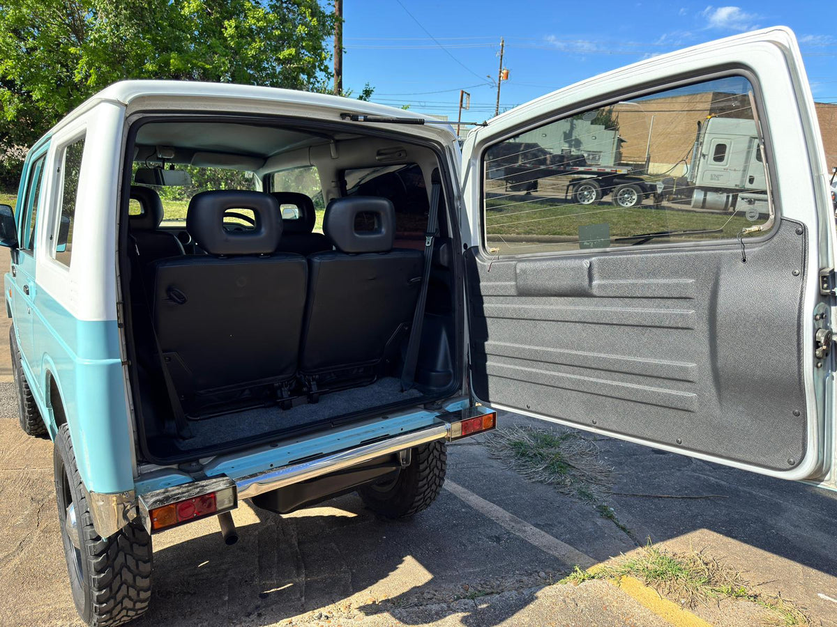 Blue/White 1996 Suzuki Jimny kei SUV, photo 7 of 15