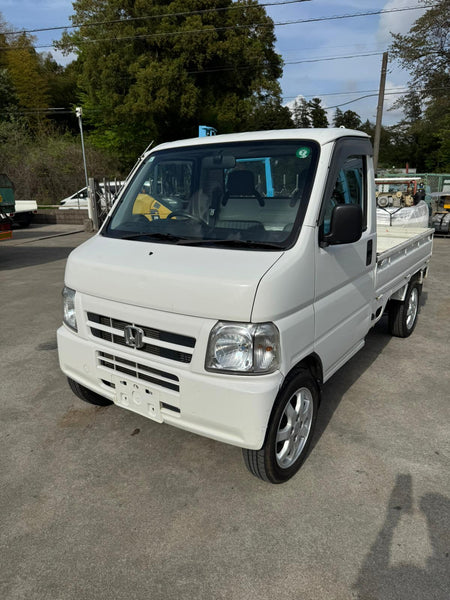 White 2001 Honda Acty 4x4 kei truck, photo 1 of 9