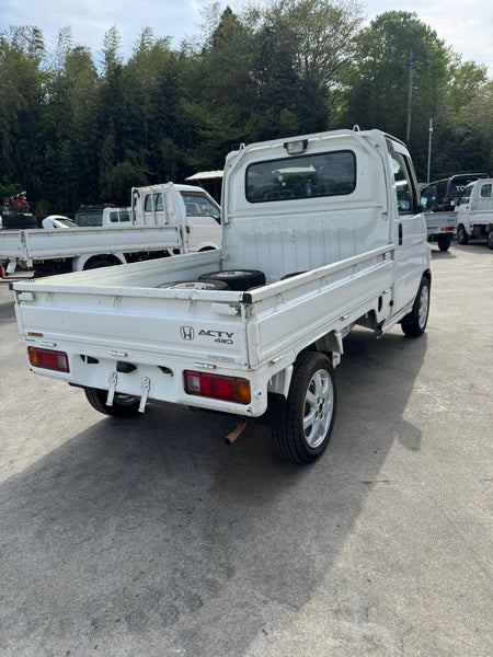 White 2001 Honda Acty 4x4 kei truck, photo 3 of 9