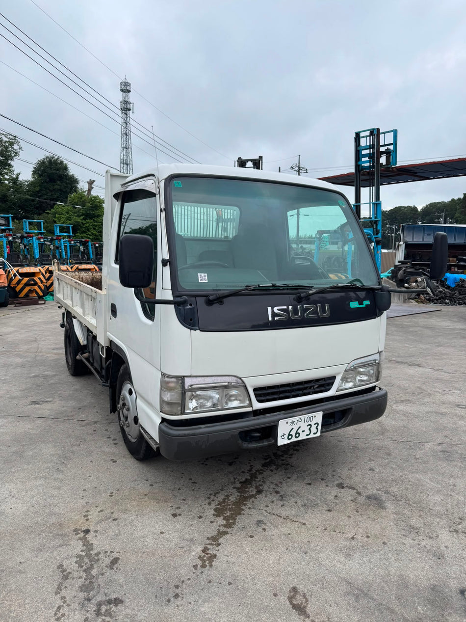 White 1998 Isuzu Elf Diesel Dump Truck 4x2, photo 1 of 14