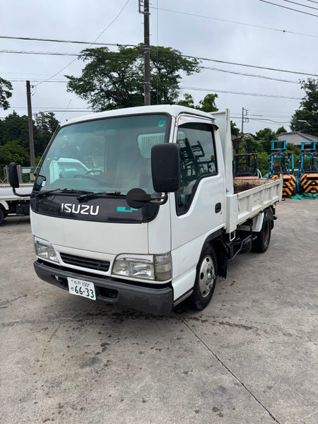 White 1998 Isuzu Elf Diesel Dump Truck 4x2, photo 3 of 14