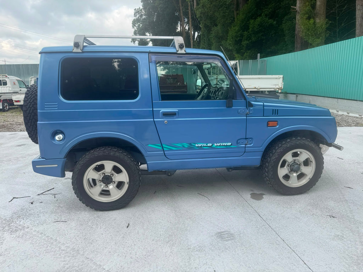 Blue 1997 Suzuki Jimny 4x4 kei SUV, photo 4 of 9
