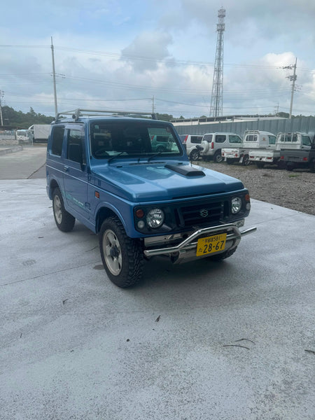 Blue 1997 Suzuki Jimny 4x4 kei SUV, photo 3 of 9