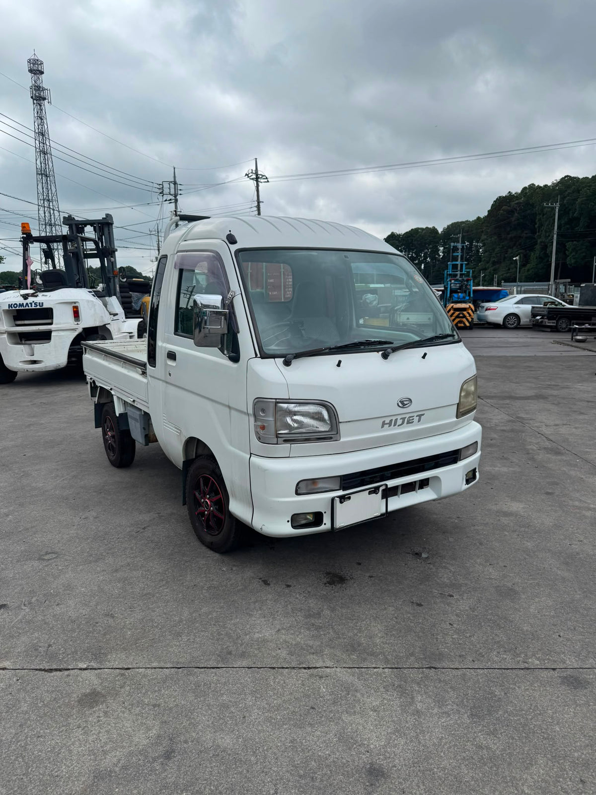 White 2000 Daihatsu Hijet Jumbo 4x4 A/T kei truck