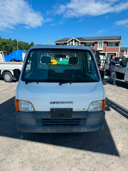 White 2000 Subaru Sambar 4x4 kei truck, photo 2 of 9