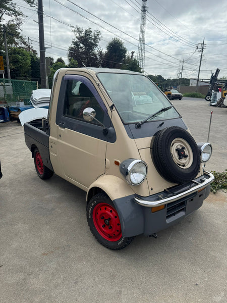 Beige 1996 Daihatsu Midget II kei truck