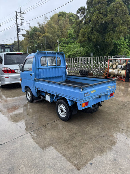 Blue 1994 Daihatsu Hijet 4x4 kei truck, photo 1 of 13