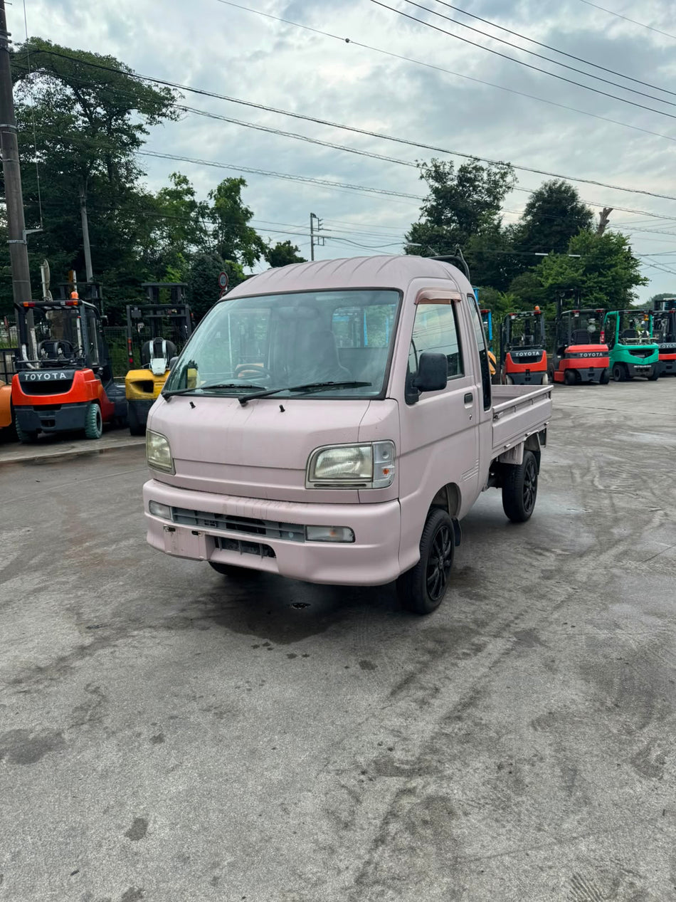 Pink 2001 Daihatsu Hijet Jumbo 4x2 A/T kei truck, photo 1 of 12