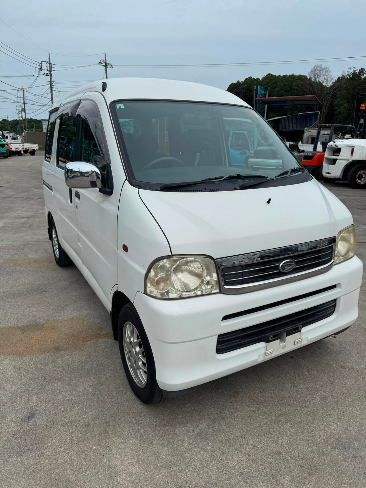 White 2001 Daihatsu Atrai Wagon Turbo kei van, photo 4 of 12