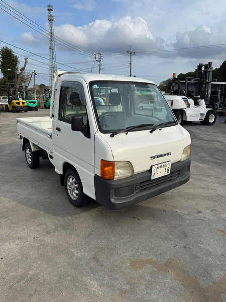 White 2000 Subaru Sambar 4x4 kei truck, photo 2 of 14