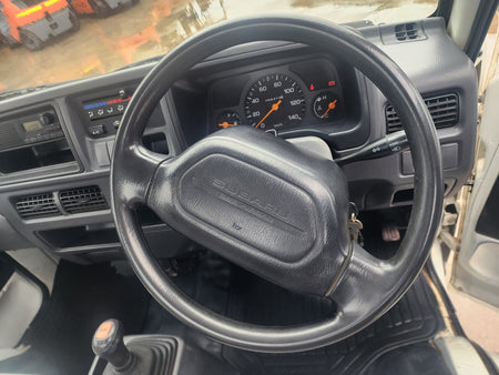 White 2001 Subaru Sambar 4x4 kei truck, photo 13 of 16