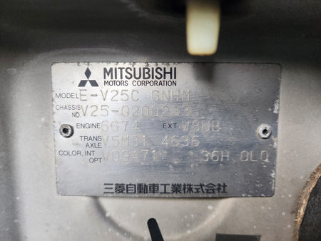 White and silver 1996 Mitsubishi Pajero Canvas Top 4WD SUV, photo 23 of 24