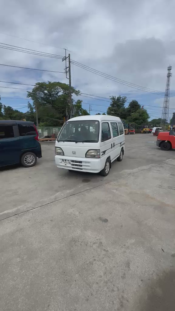 White 1998 Honda Acty Van 4x2, video