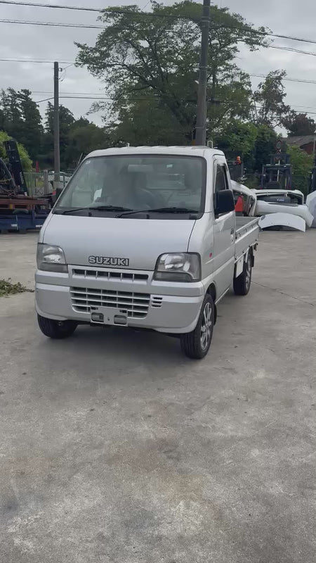 Silver 2001 Suzuki Carry 4x4 kei truck, video